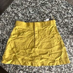 Zara yellow green skirt